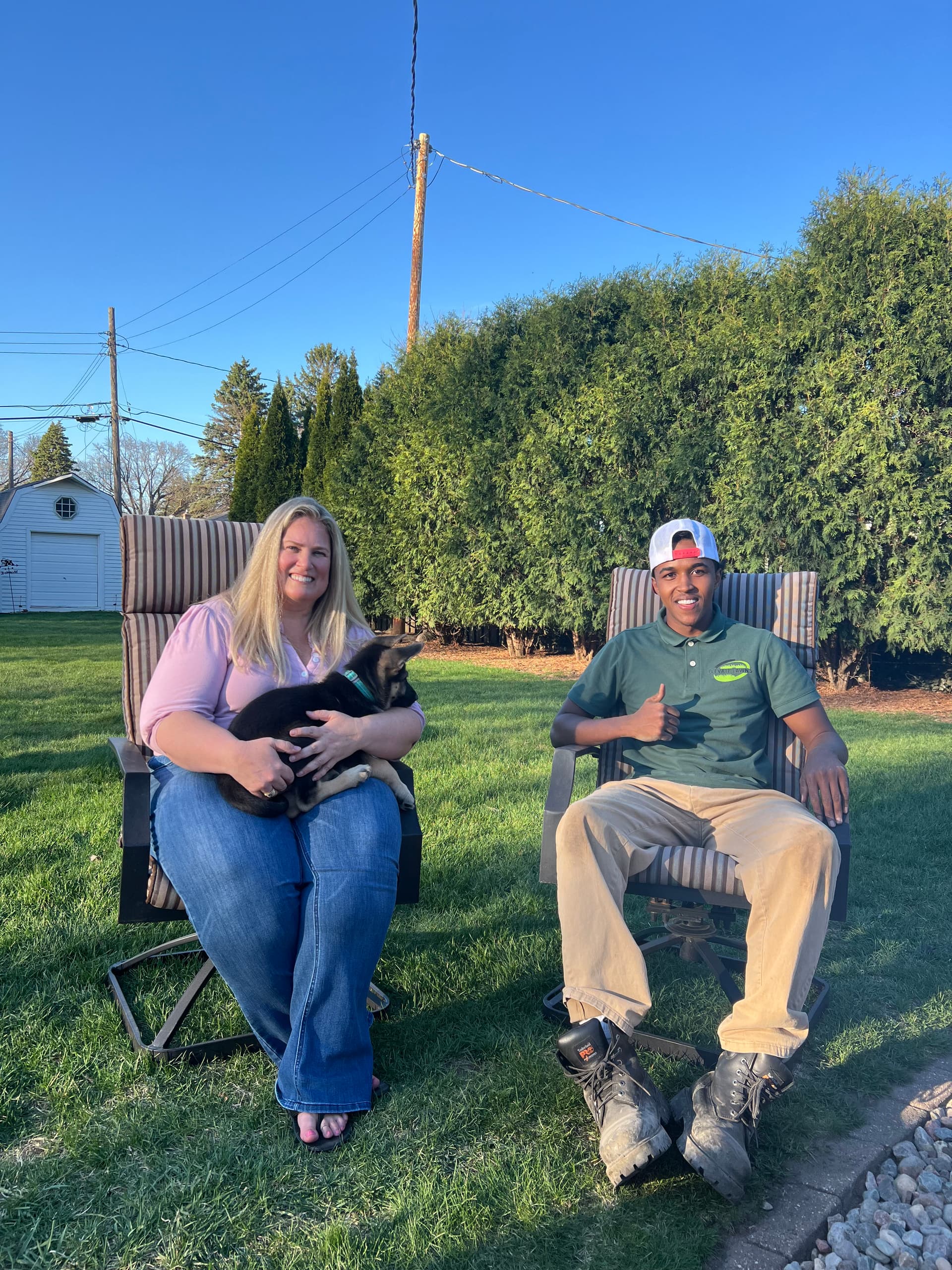 River Rock Bed Install With Natural Edging for a Clean Outdoor Space image
