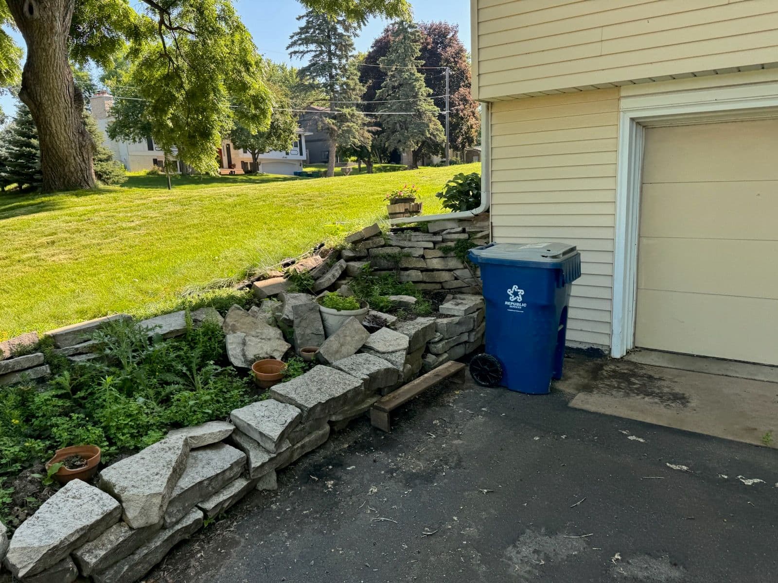 Golden Valley Retaining Wall Redesign Brings New Life image